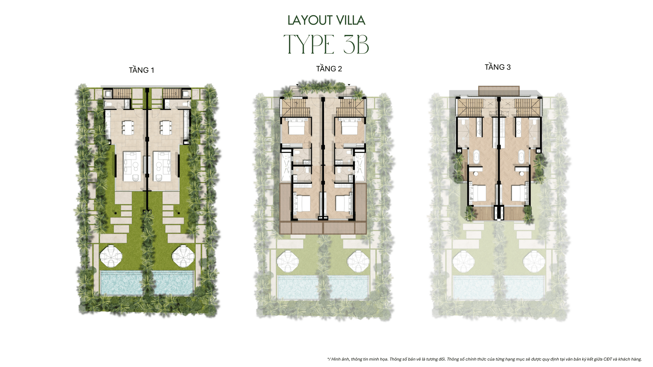 Layout Villa TYPE 3B La Tiên Villa