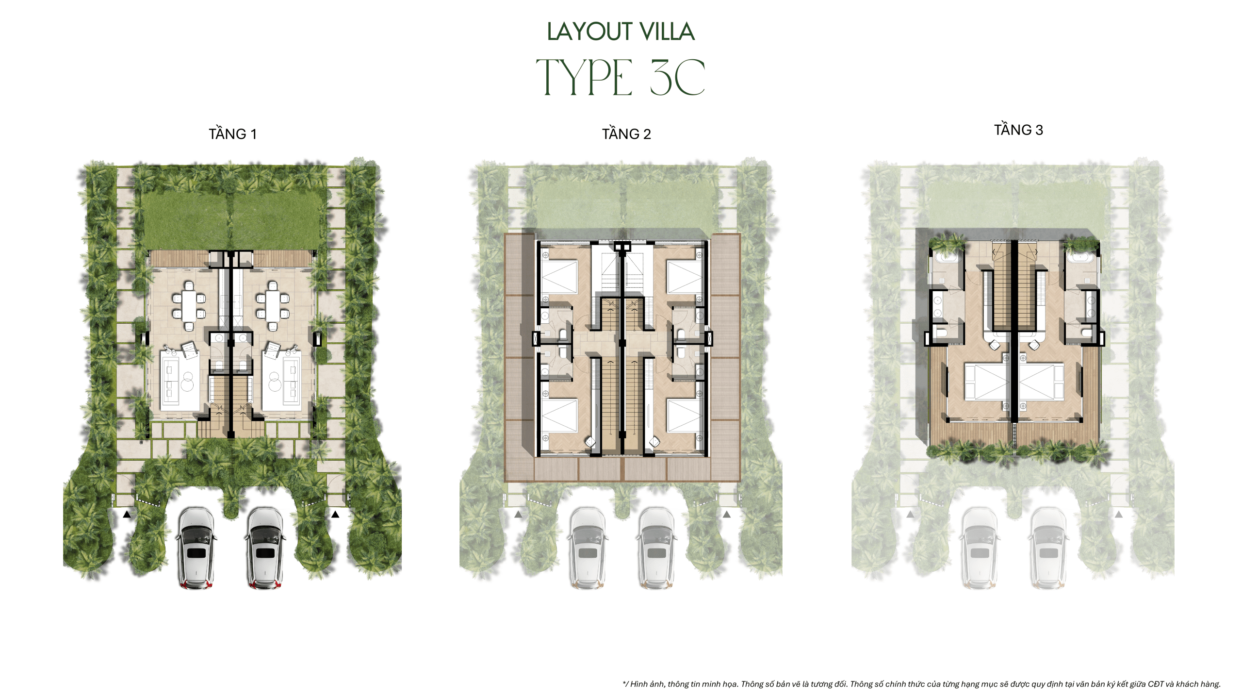 Layout Villa TYPE 3C La Tiên Villa