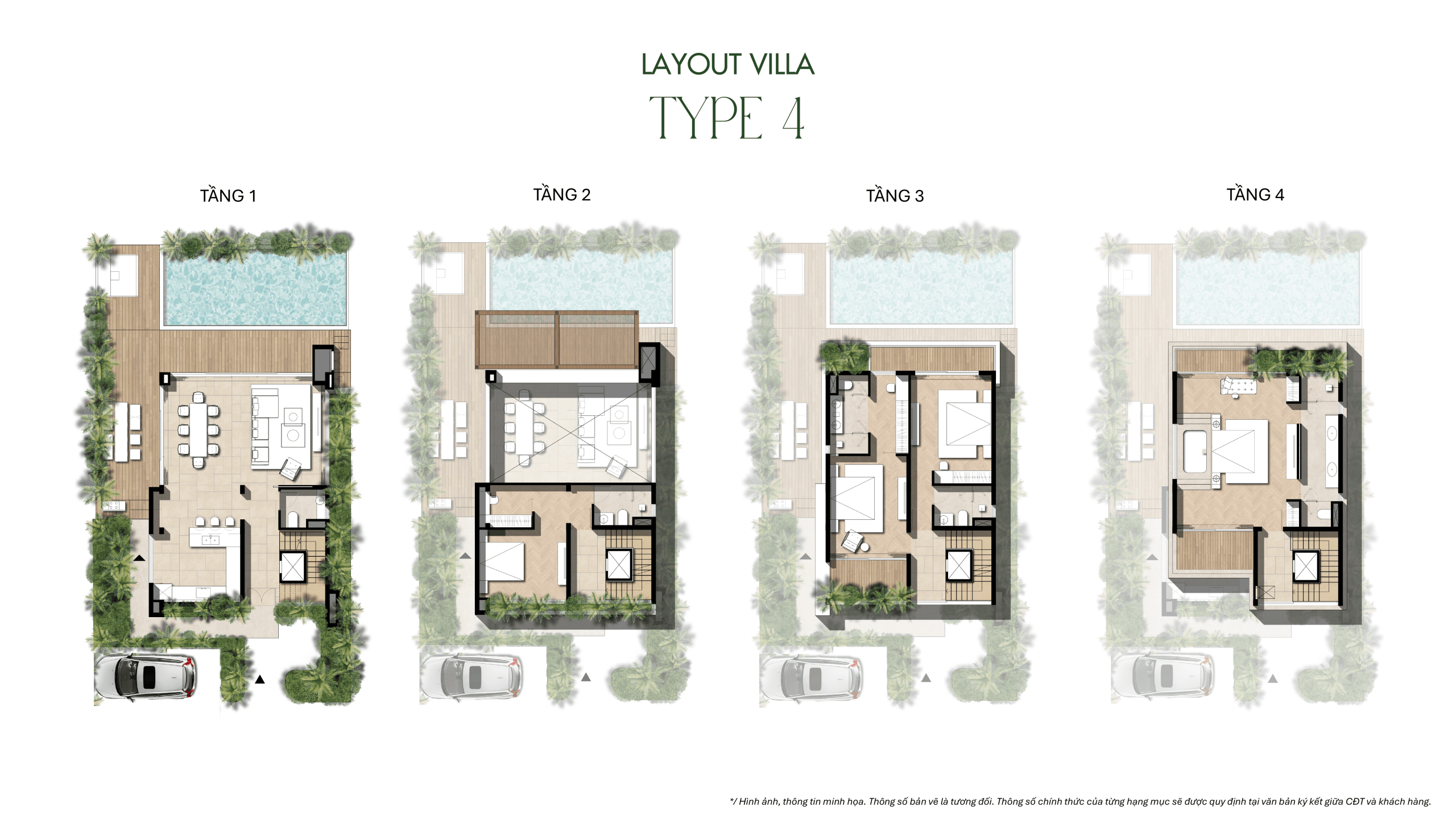Layout Villa TYPE 4 La Tiên Villa