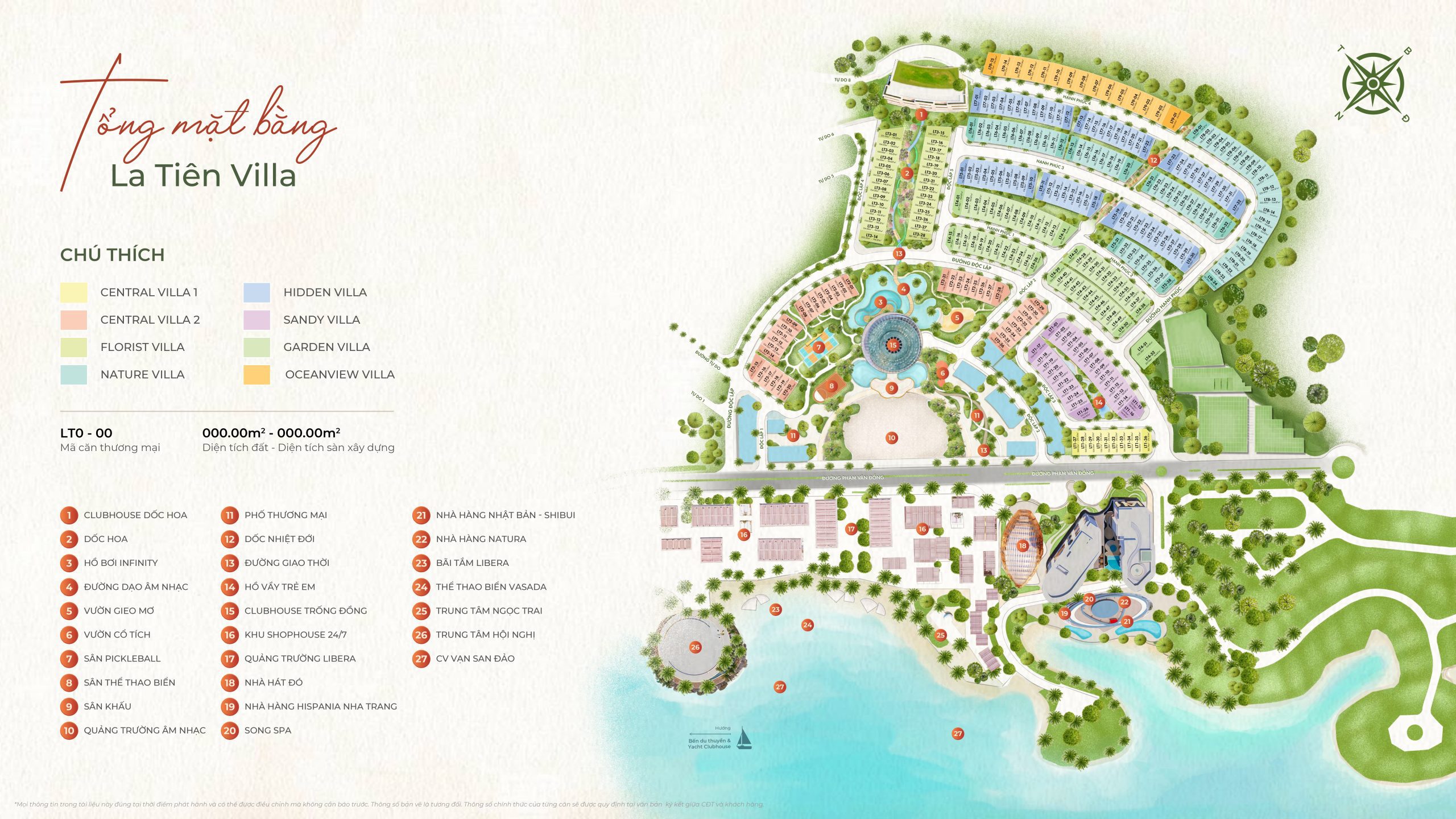 Mặt bằng La Tiên Villa