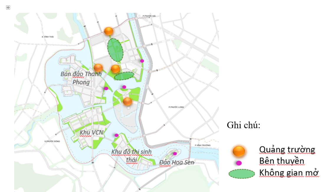 Các khu vực không gian mở Sun Group Nha Trang