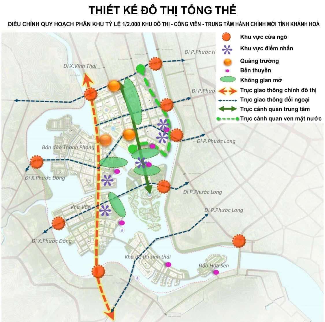 Cảnh quan đô thị dọc các trục đường chính Sun Group Nha Trang