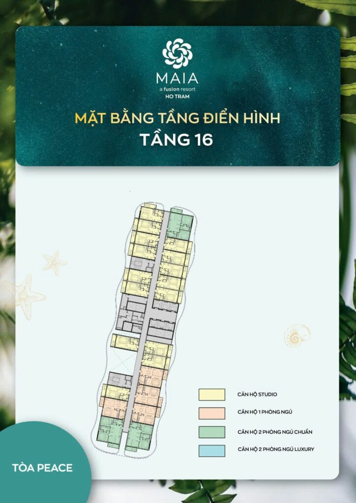 Mặt bằng tại tòa Peace Tower