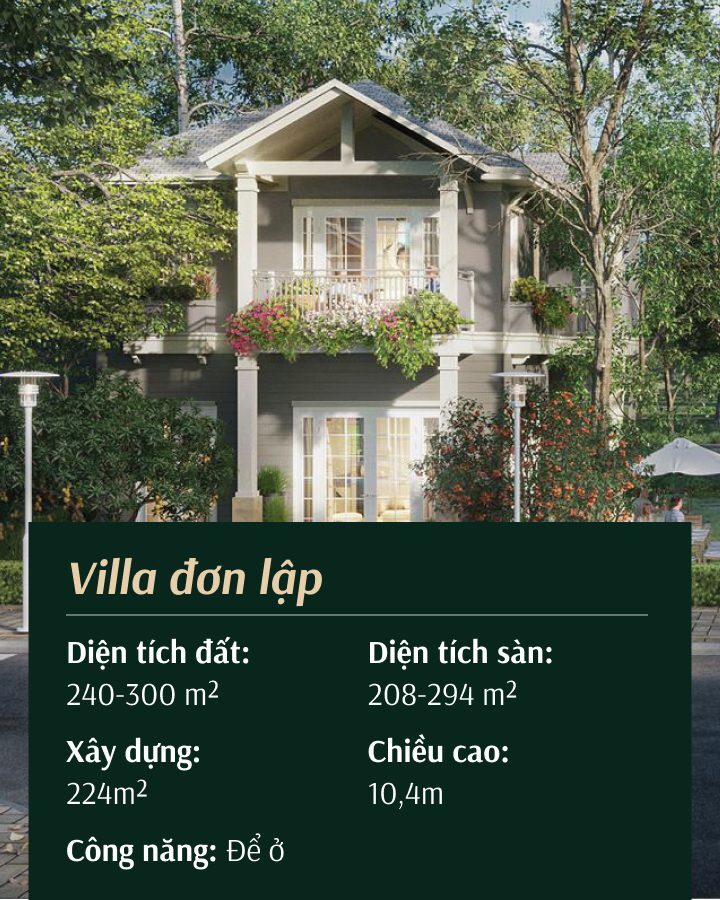 Phối cảnh sản phẩm Villa Đơn Lập tại khu đô thị Eco Retreat được phát triển bởi Nhà sáng lập Ecopark