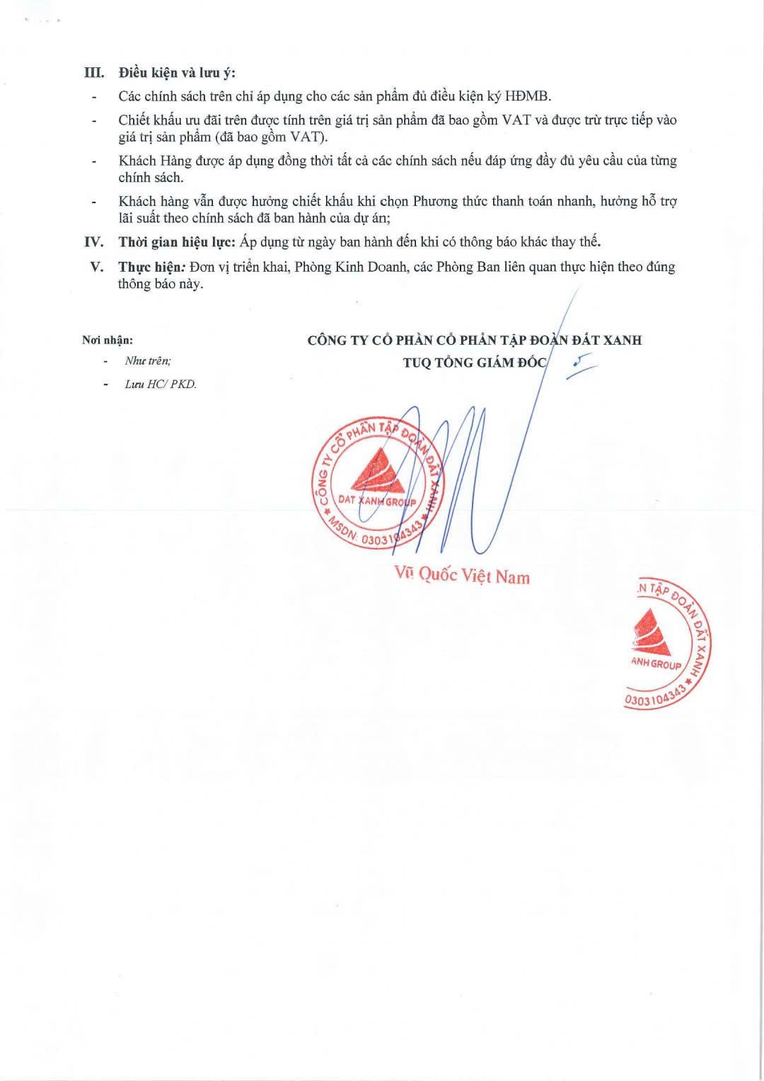 Chính sách ưu đãi dành cho khách hàng mua dự án The Privé