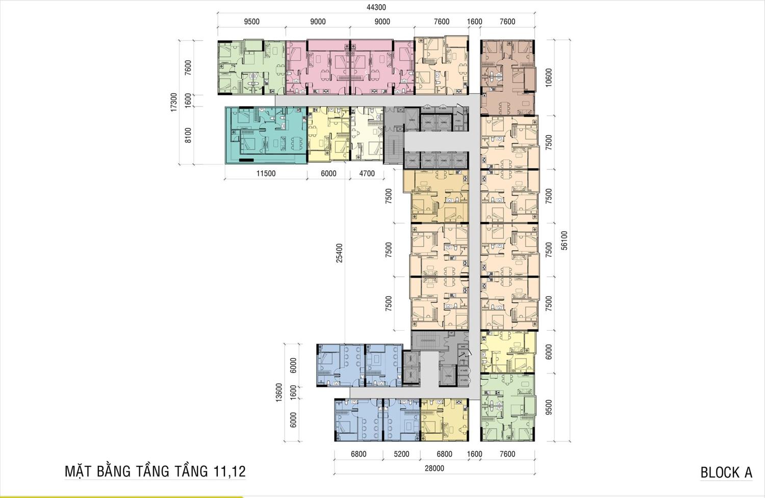 Ava Center Mặt bằng & thiết kế Ava Center