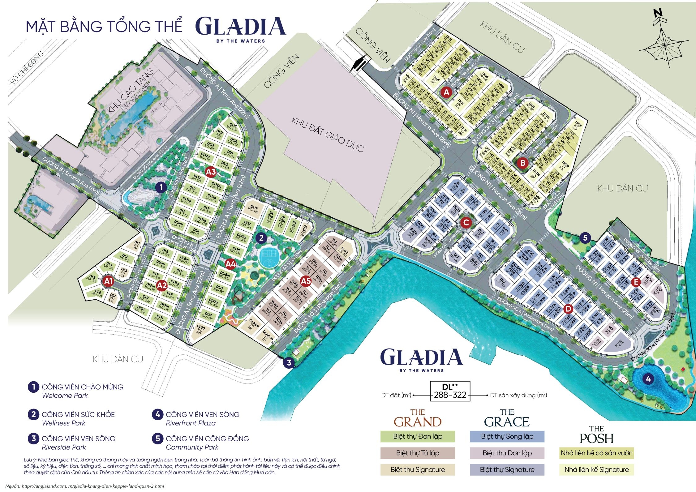 Mặt Bằng Gladia by the Waters | Layout Biệt Thự & Nhà Phố Khang Điền Keppel Land Mặt Bằng Gladia by the Waters | Layout Biệt Thự & Nhà Phố Khang Điền Keppel Land