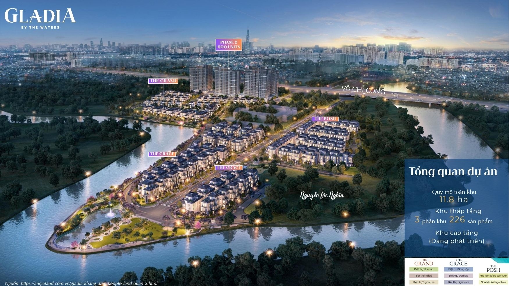 Tổng quan dự án biệt thự & nhà phố Gladia by the Waters của Khang Điền & Keppel Land Tổng quan dự án biệt thự & nhà phố Gladia by the Waters của Khang Điền & Keppel Land