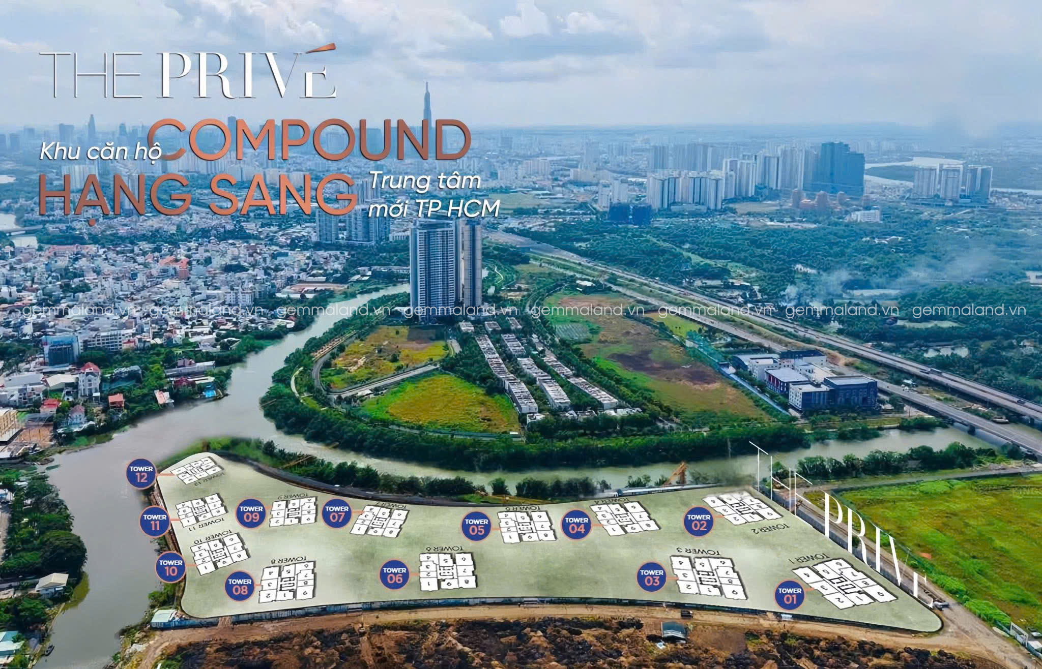 The Prive khu căn hộ compound hạng sang tại trung tâm mới TP.HCM