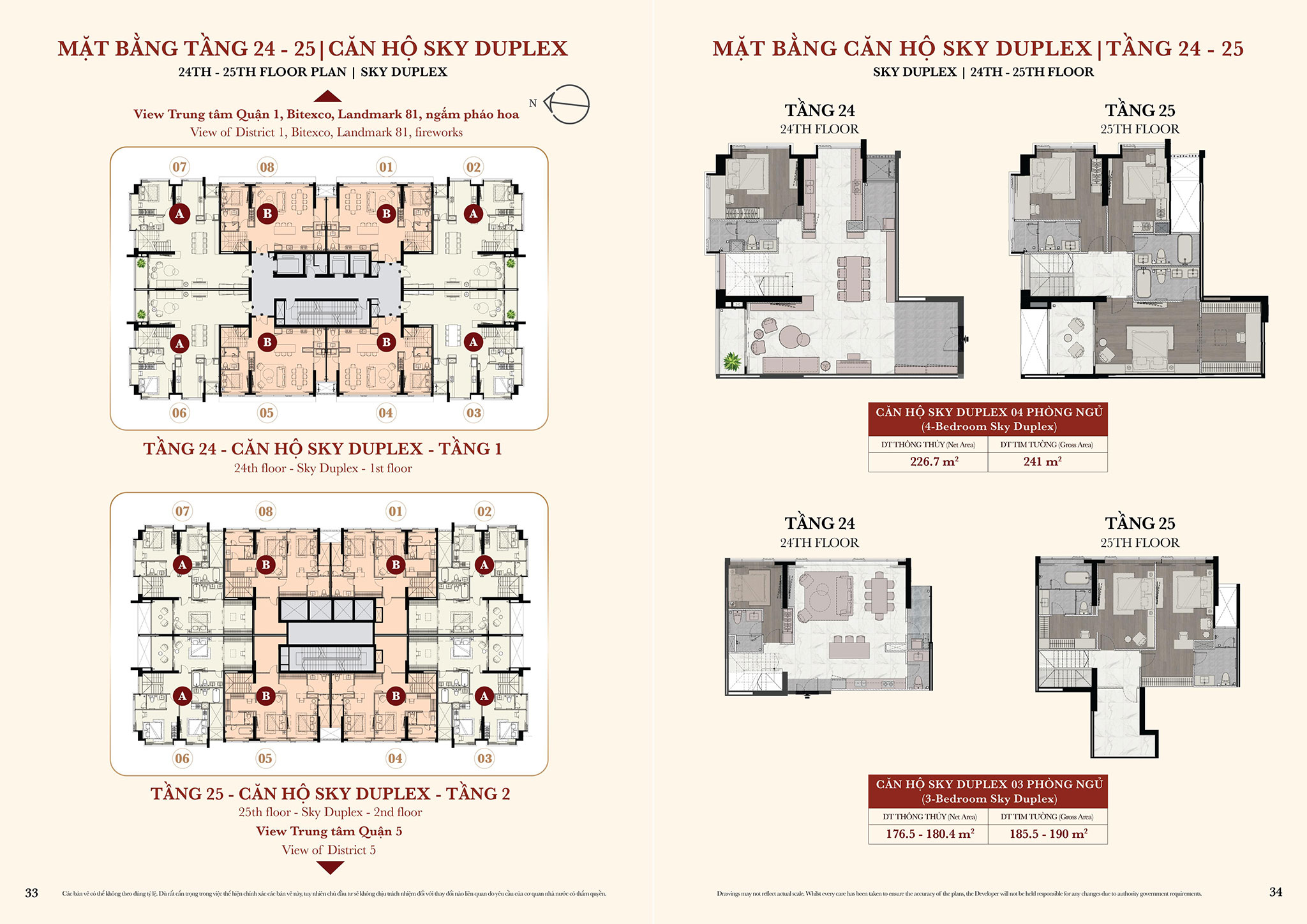 Mặt bằng căn hộ Kiều by KITA Tầng 24 - 25