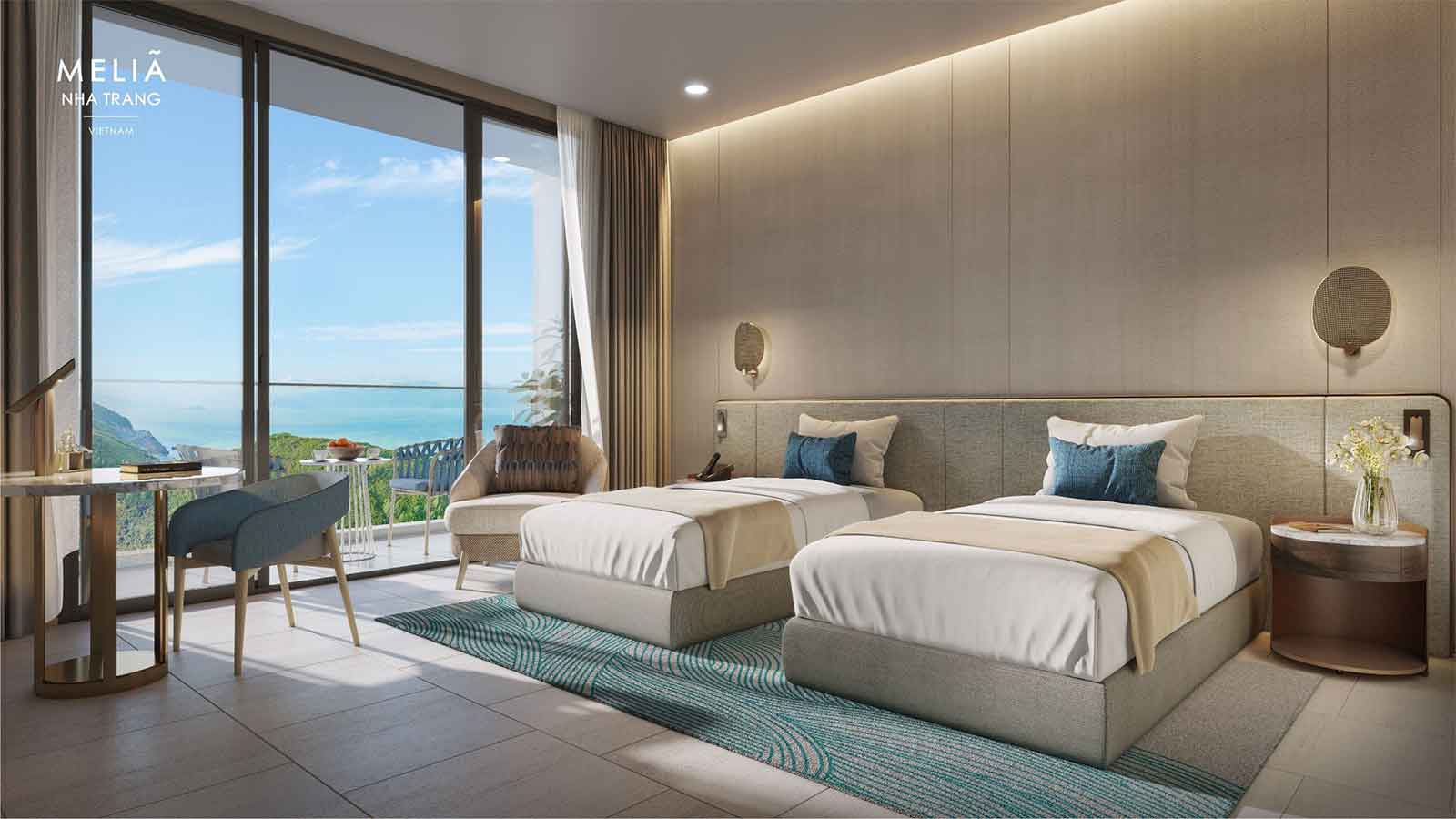 Căn hộ khach sạn Melia Nha Trang view trực diện biển