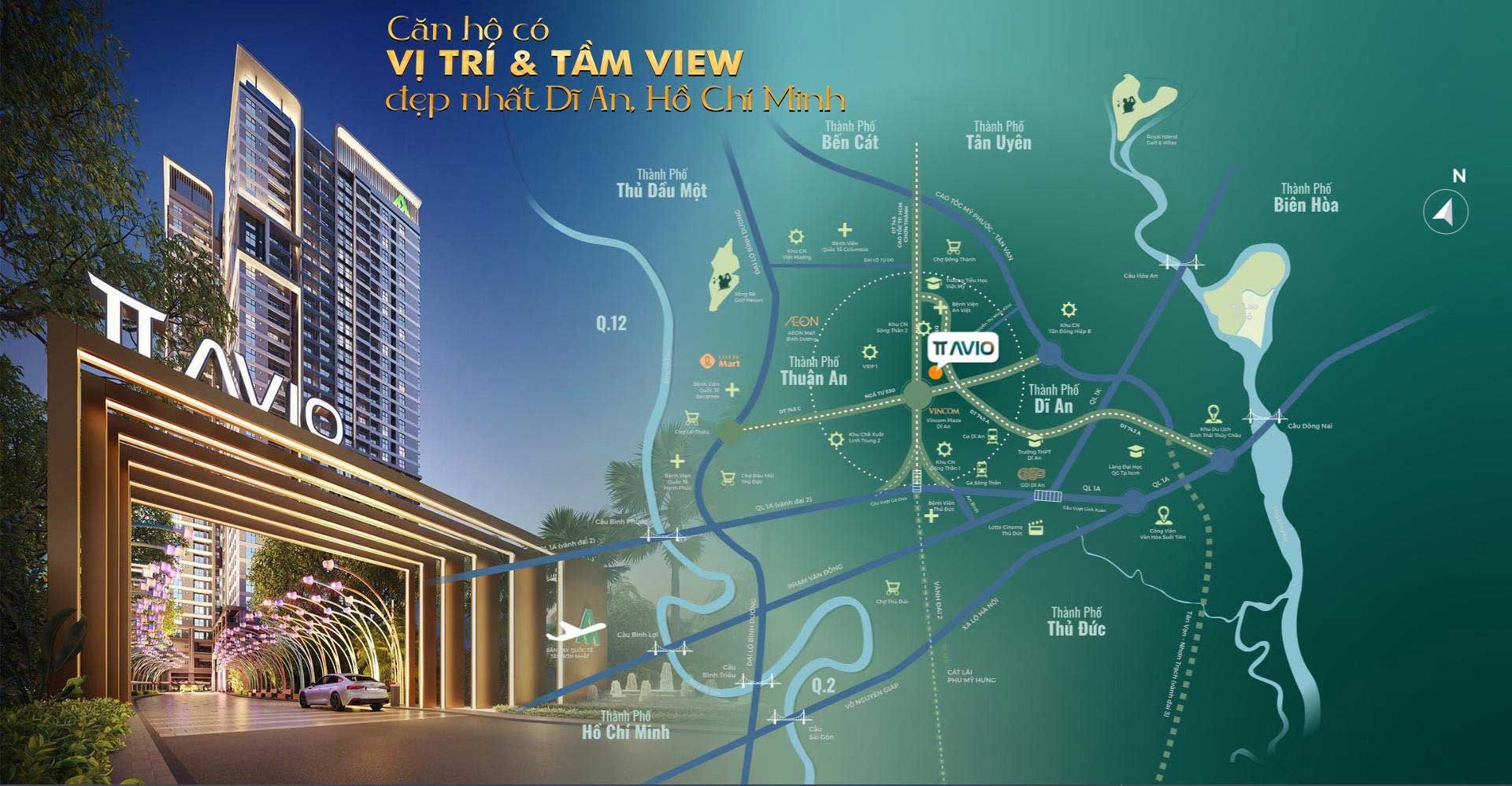 Vị trí và tầm view đẹp nhất Dĩ An, Hồ Chí Minh