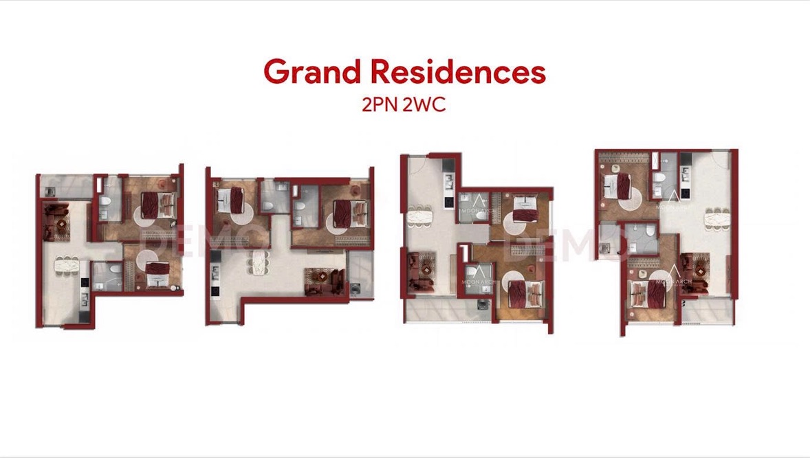 Căn hộ 2 phòng ngủ 2WC Lusso Saigon